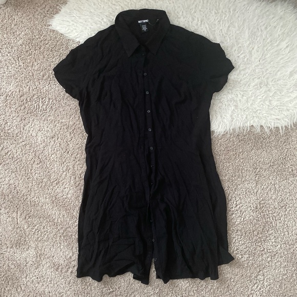 Hot Topic Button Down Dress - Picture 1 of 4